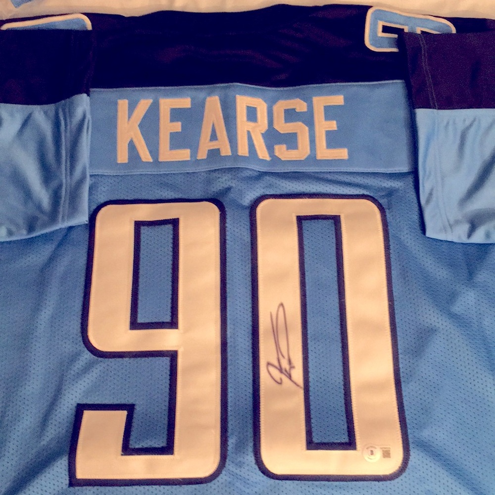 NFL’s Jevon Kearse Autographed Jersey from the The Tennessee Titans!!